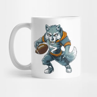 Wolf American Football Mug